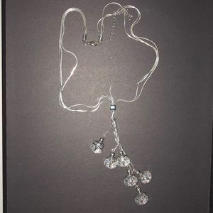 Necklace with drop dangle pendants